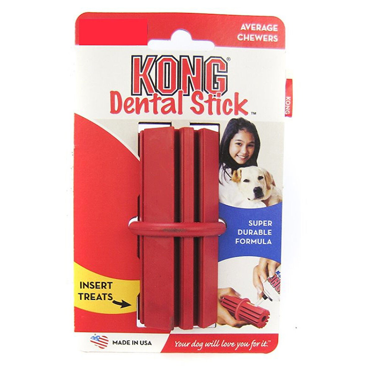 Kong Dental Stick Küçük Irk Köpek Diş Oyuncağı  3 x 8 cm