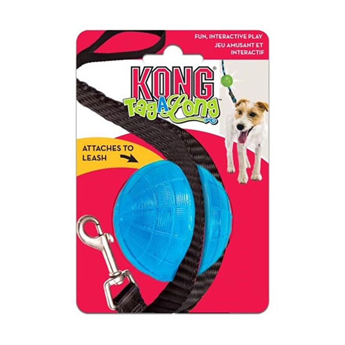 Kong TagAlong Gezdirme Kayışına Asılabilir Köpek Oyun Topu M