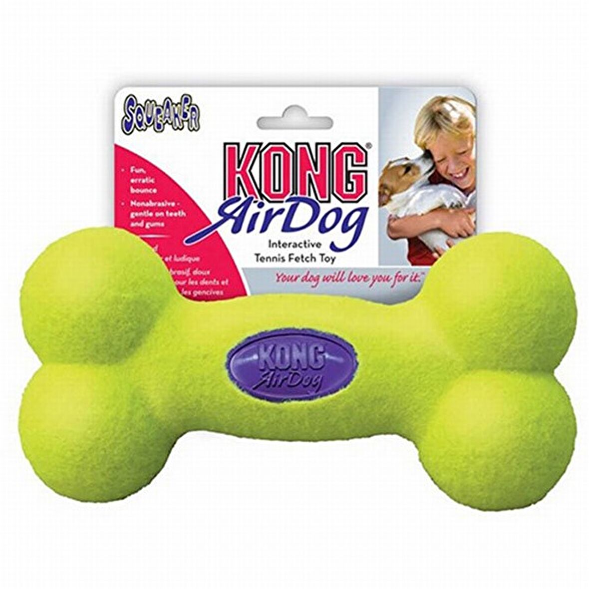 Kong Köpek Air Sq Sesli Oyuncak Kemik Large 12 cm