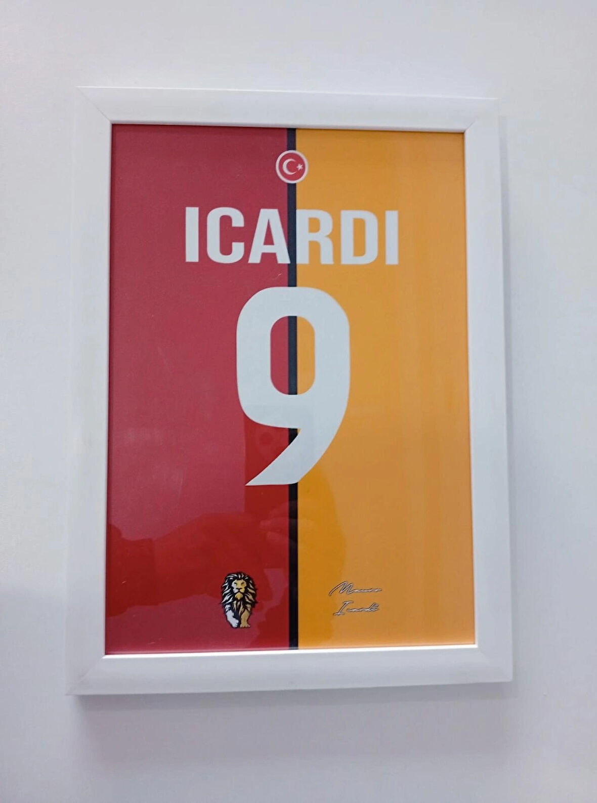 30x42 cm İcardı Forma Tasarımlı Poster Tablo 1 mm Şeffaf PVC Korumalı Çerçeveli  Dekor Tablo