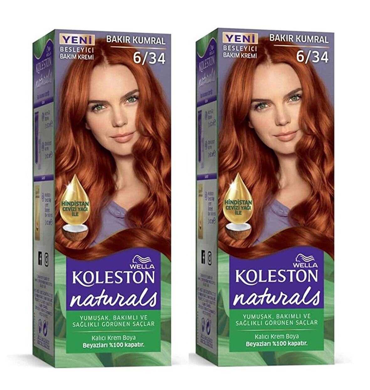 Wella Koleston Naturals İKİLİ PAKET BAKIR KUMRAL