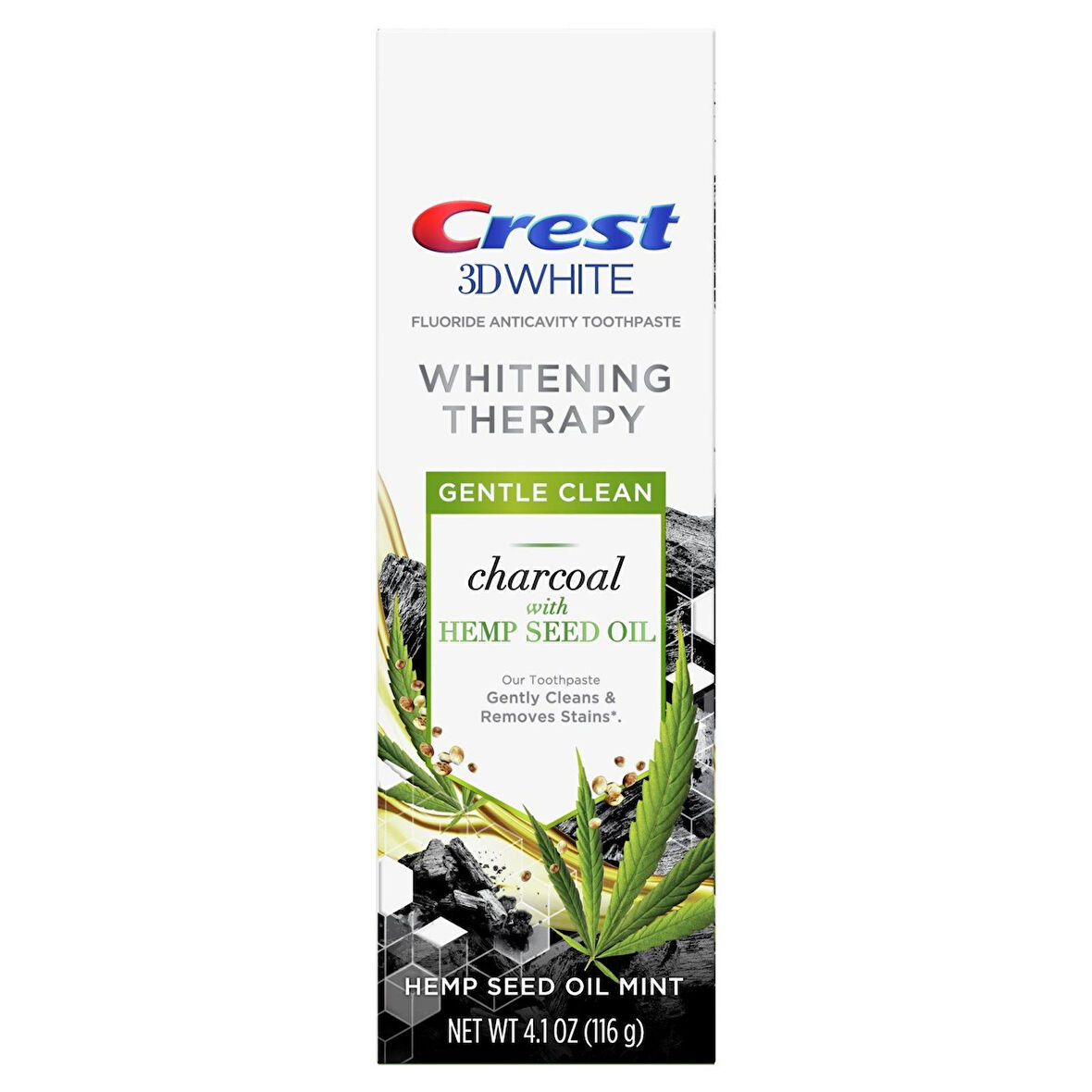 Crest 3D White Whitening Therapy Charcoal With Tea Tree Oil (çay ağacı yağı ile, canlandırıcı nane aroması) 116g