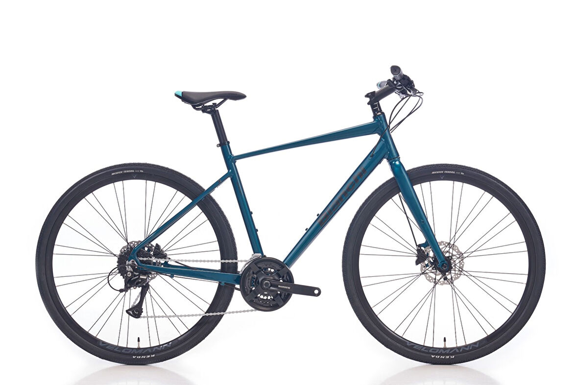 Bianchi Nirone7 Flatbar Hd 28 Jant Trekking Bisiklet (Koyu Turkuaz)