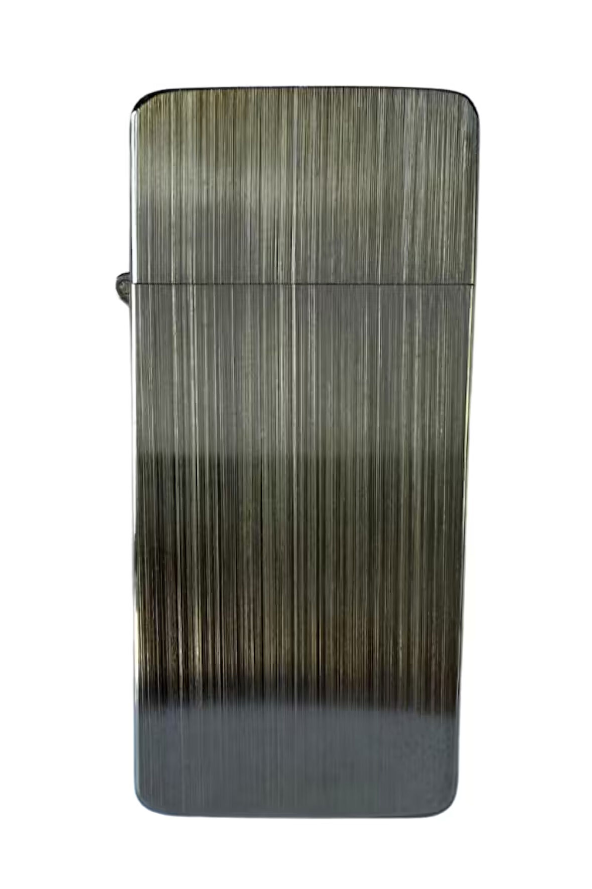 PremiumQuality Fırçalı Gümüş Metal Benzinli Çakmak