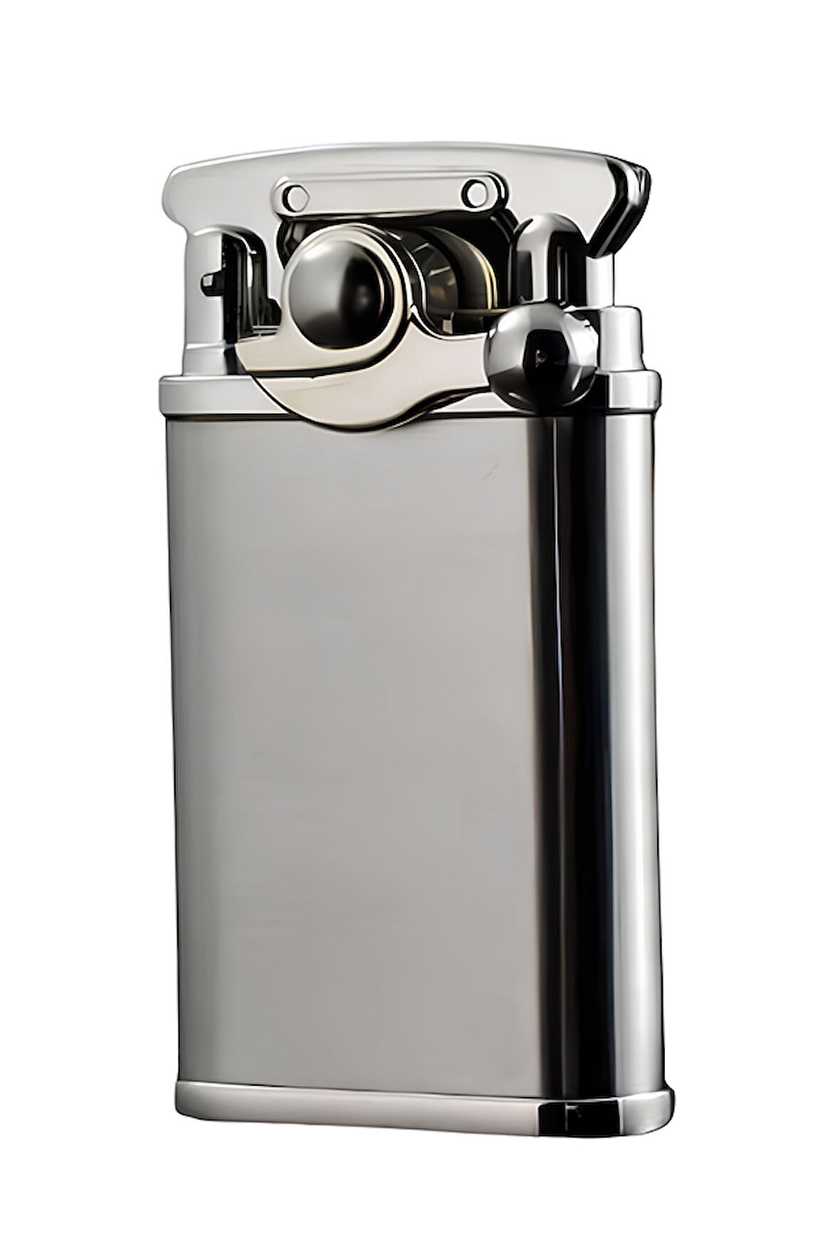 Jobon Tek Torch Pürmüz Fırçalı Gümüş Metal Puro Çakmağı