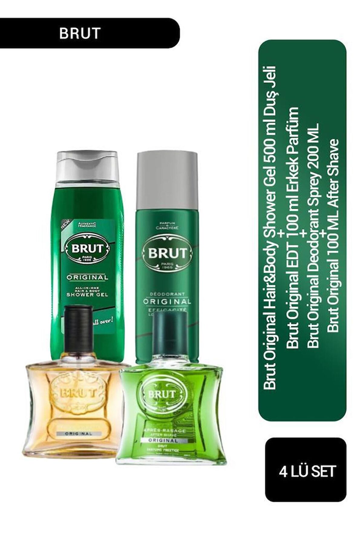 Brut Original Erkek bakım Set 