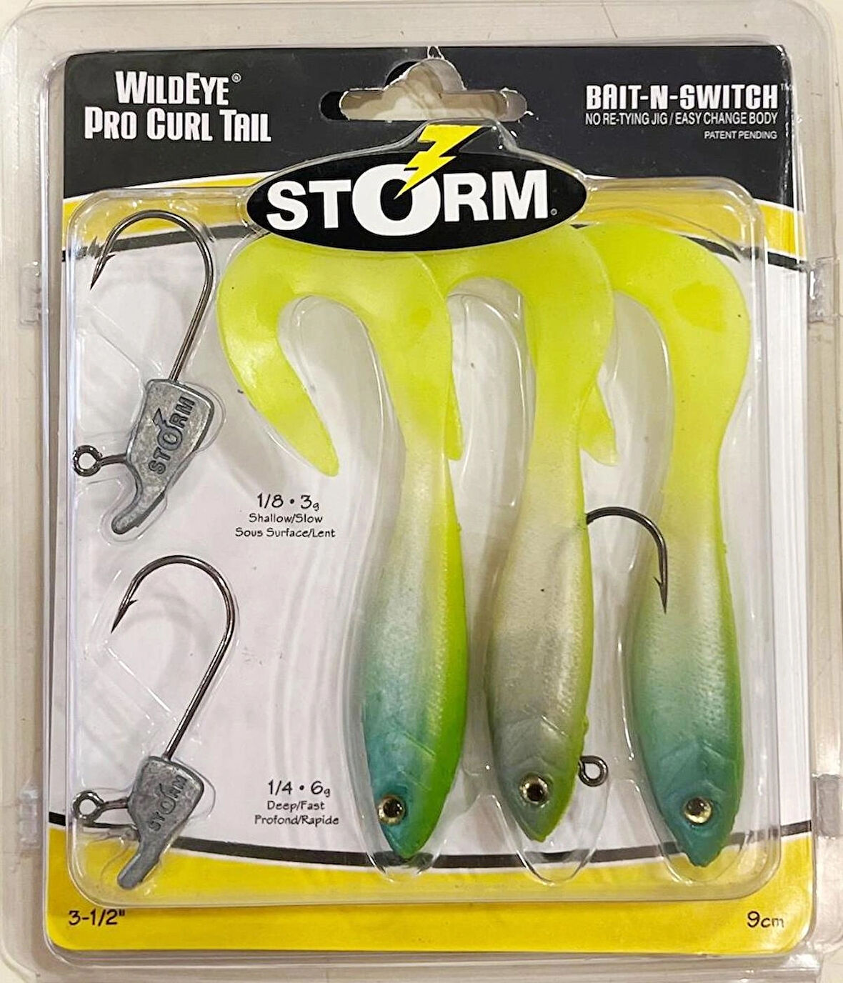 STORM PRO CURL TAIL 3.5 CHARTREUSE PEARL