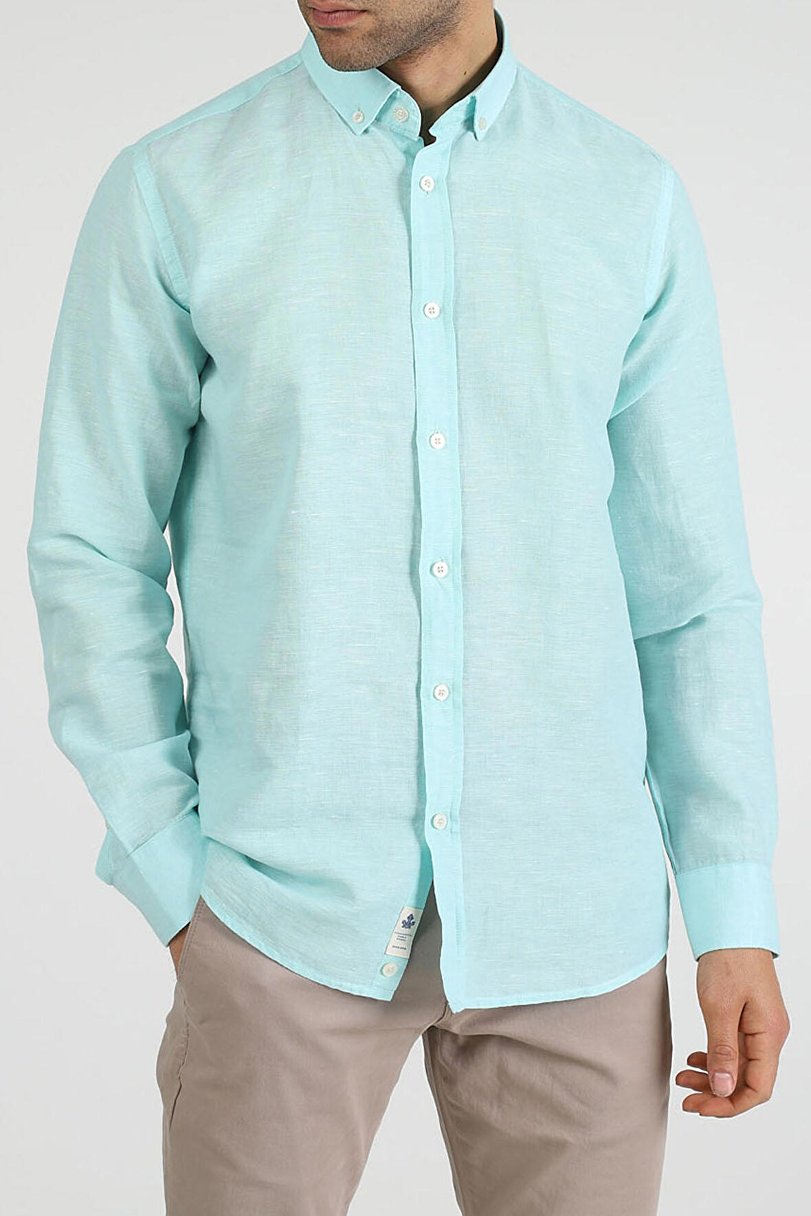 Adam Boxes Slim Fit Gömlek Neo-Epherest - Turkuaz