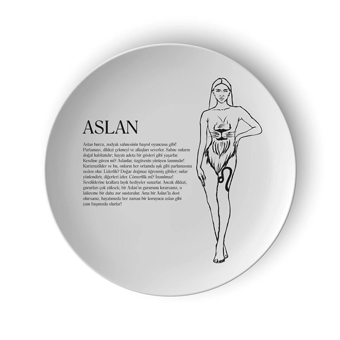 Aslan Burcu Porselen Tabak