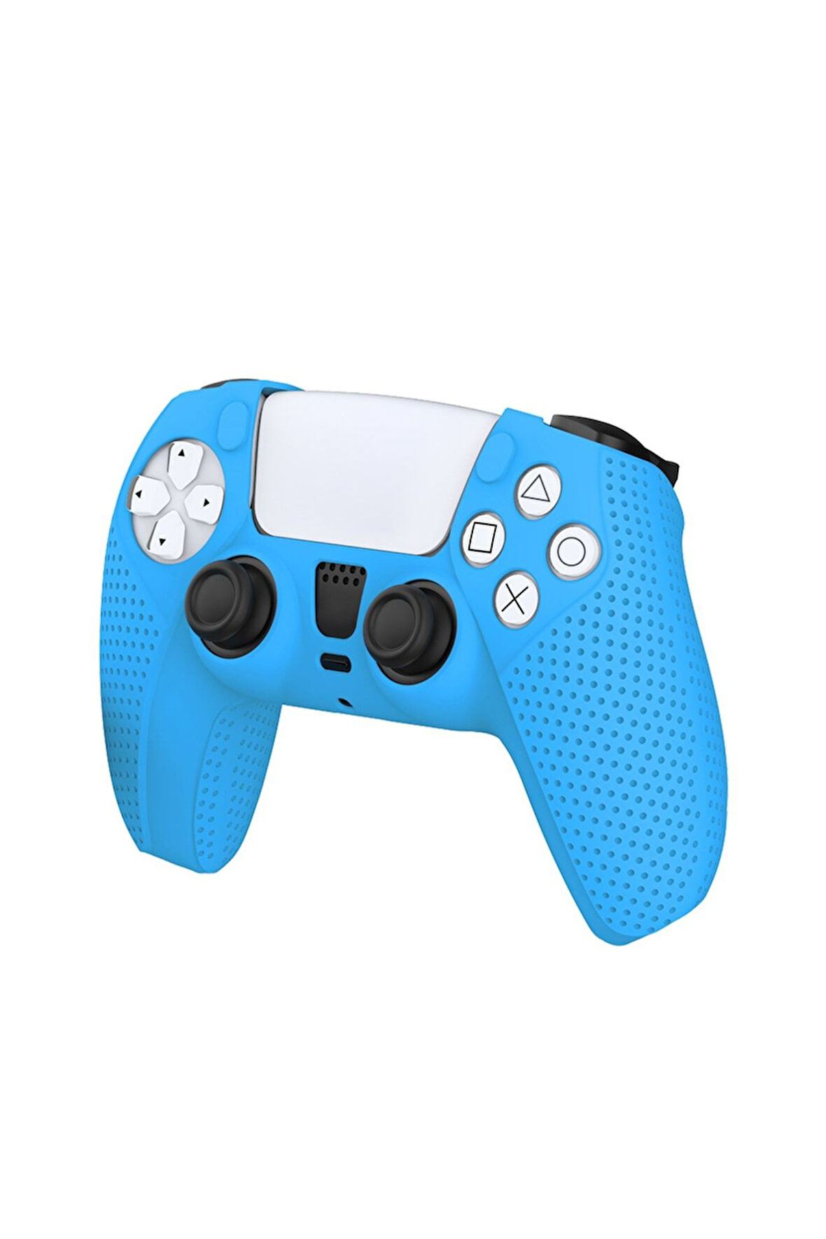 Sony Dobe Playstation 5 Uyumlu Dualsense Gamepad Slikon Koruyucu Set, Ps5 Slikon Kılıf-mavi