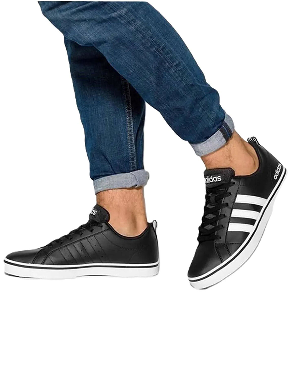 Adidas VS Pace Leather Sneaker Black Deri Günlük Siyah Erkek Spor Ayakkabı