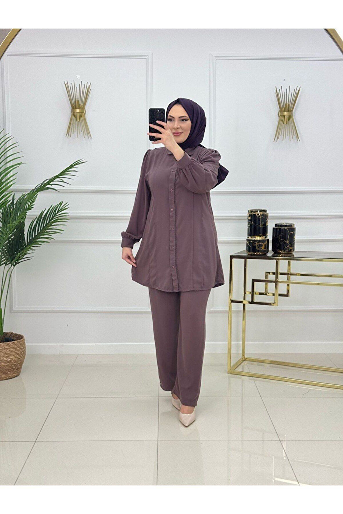 Kadın Tesettür 2'Li Takım Tunik & Pantolon