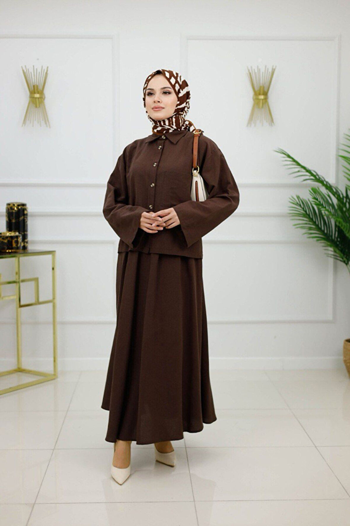 Kadın Tesettür 2'Li Takım Etek & Tunik