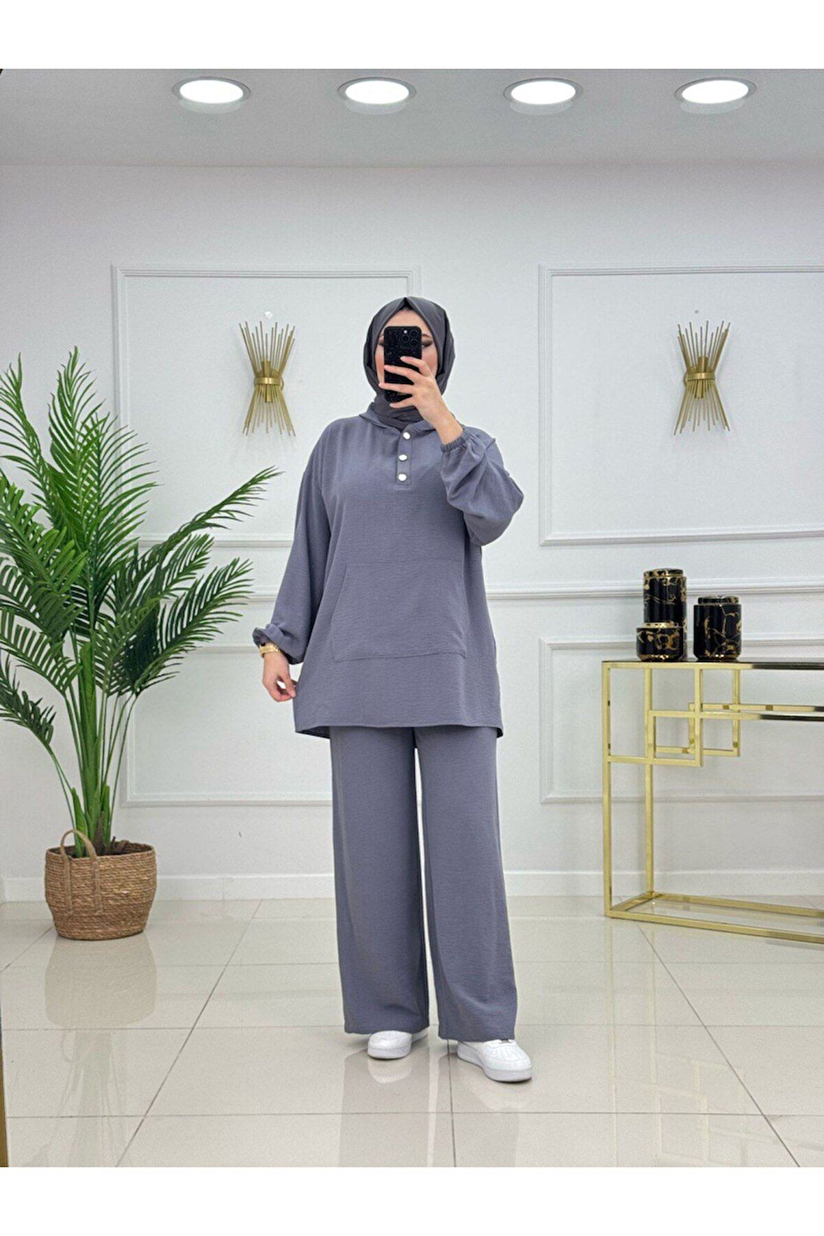Kadın Tesettür Takım 2'Li Takım Pantolon & Tunik