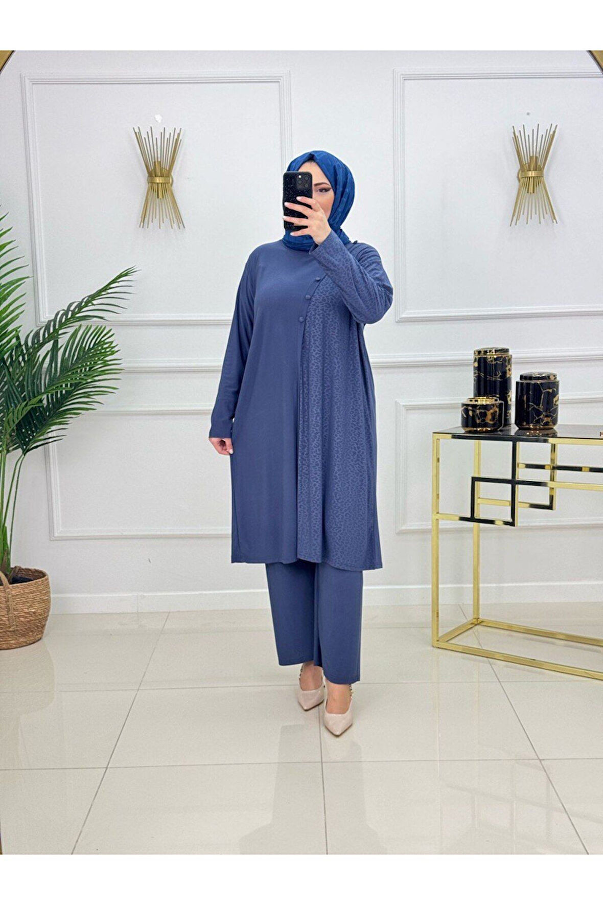 Kadın Tesettür Takım 2'Li Tunik & Pantolon Takımı