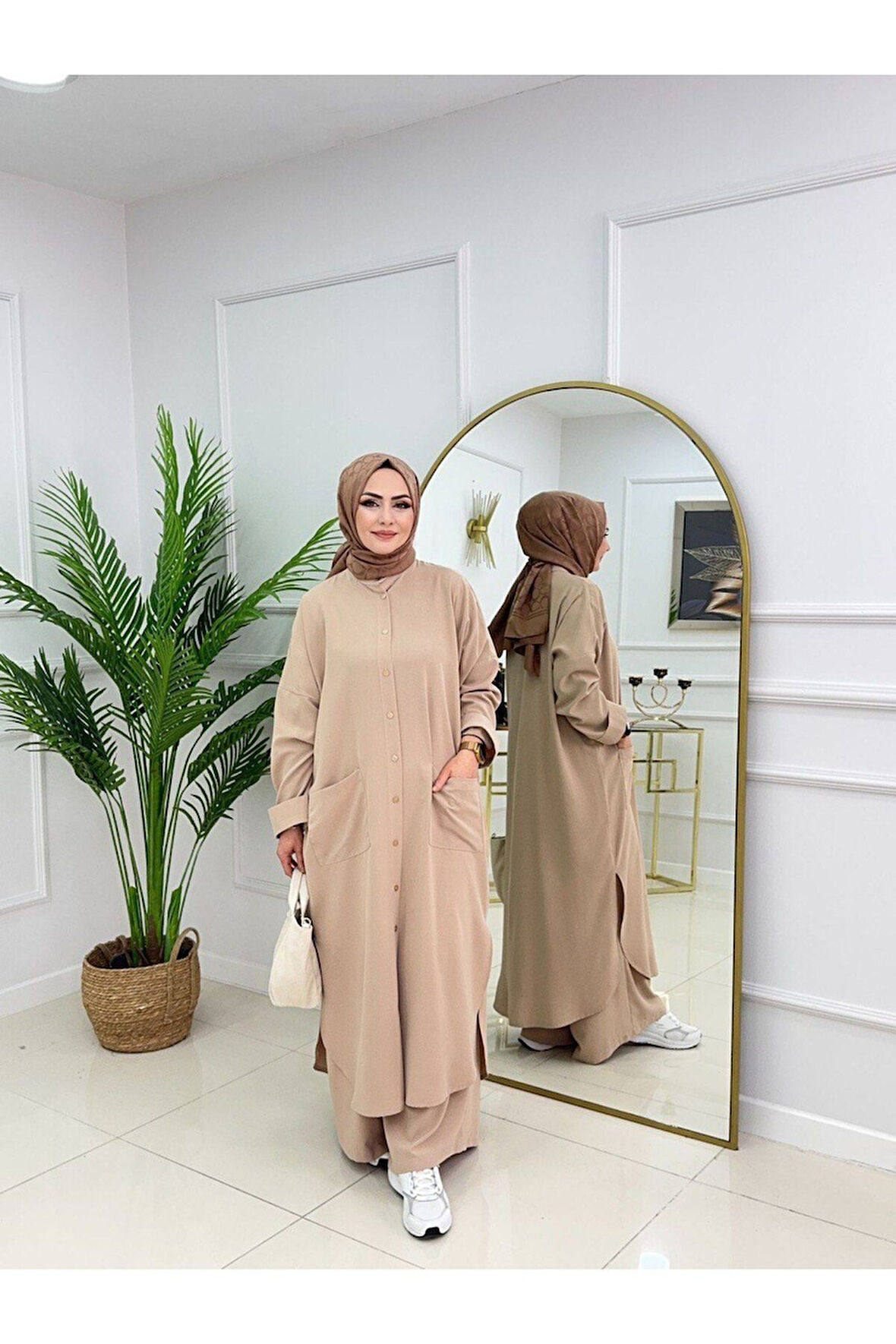 Kadın Tesettür Takım 2'Li Tunik & Pantolon Takımı