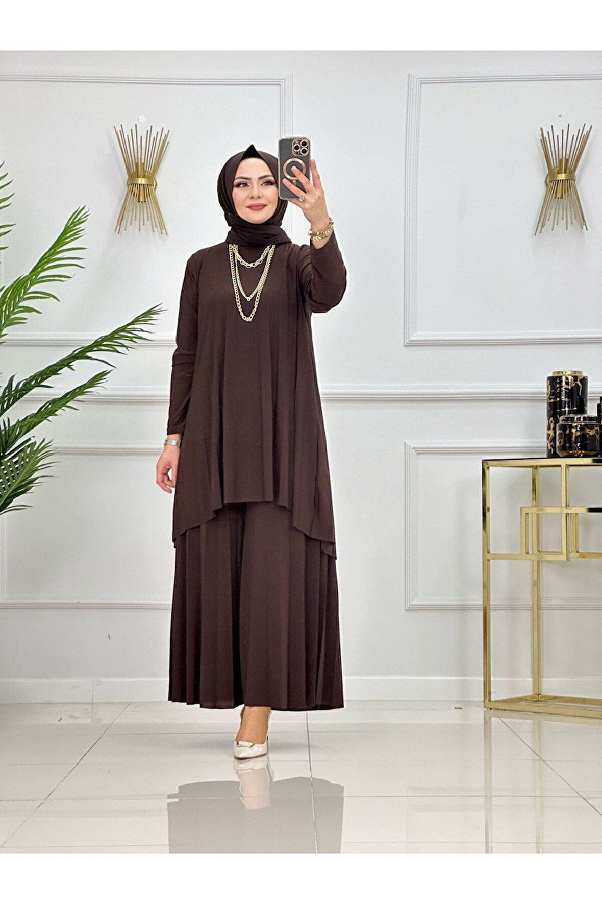 Kadın Tesettür Takım 2'Li Tunik & Pantolon Takımı