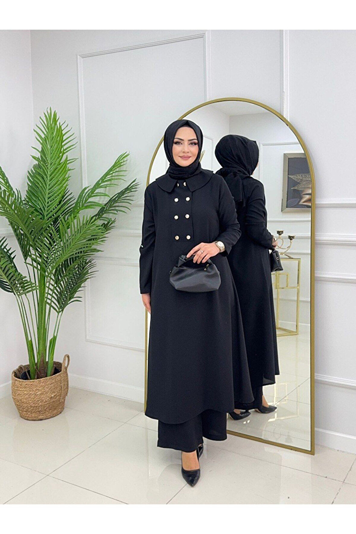 Kadın Tesettür Takım 2'Li Tunikli & Pantolon Takımı