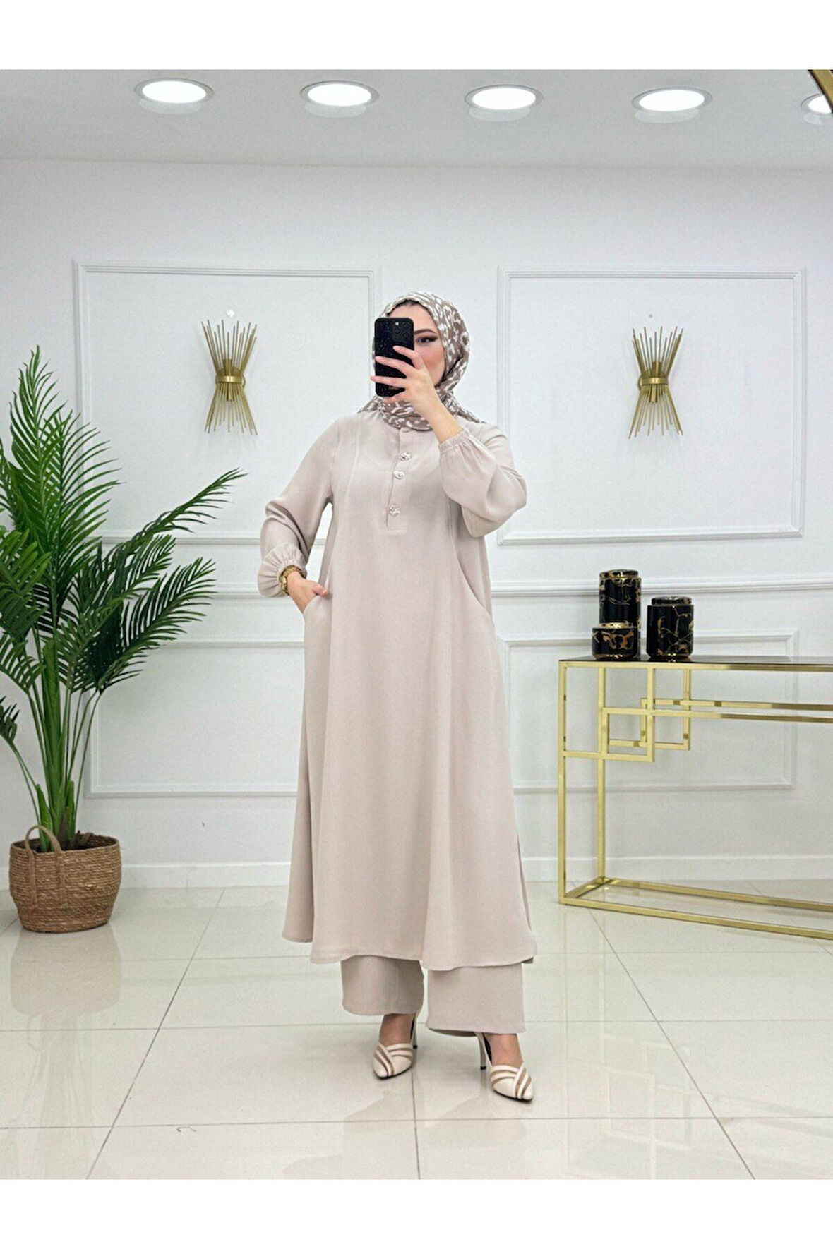 Kadın Tesettür 2'Li Takım Tunik & Pantolon