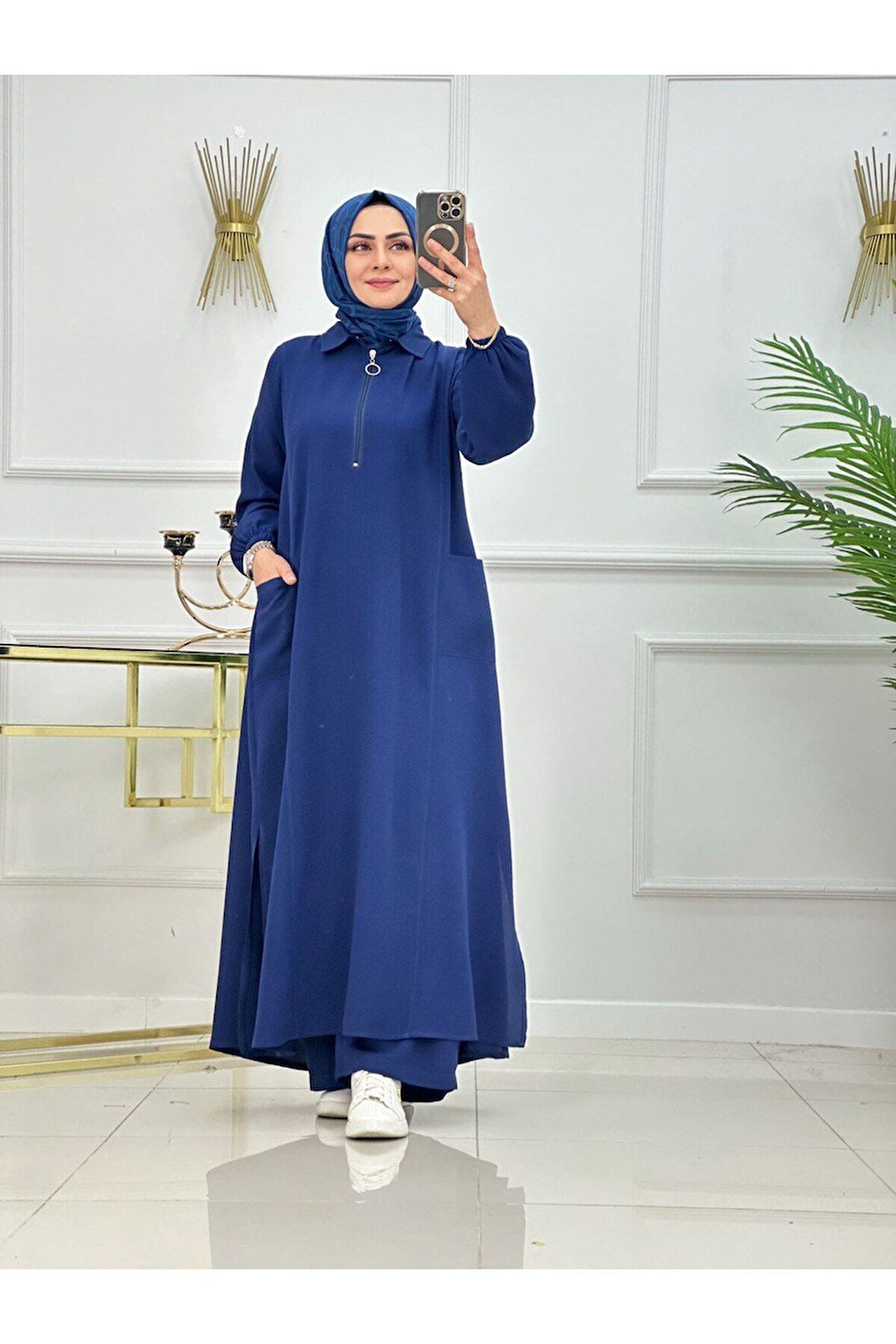 Kadın Tesettür Giyim 2'Li Takım Tunik & Pantolon