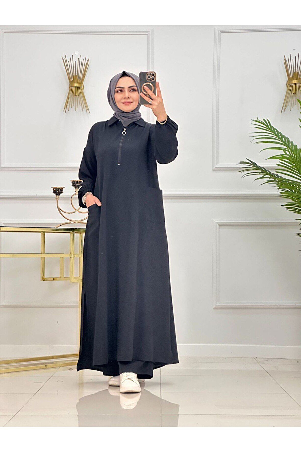 Kadın Tesettür Giyim 2'Li Takım Tunik & Pantolon