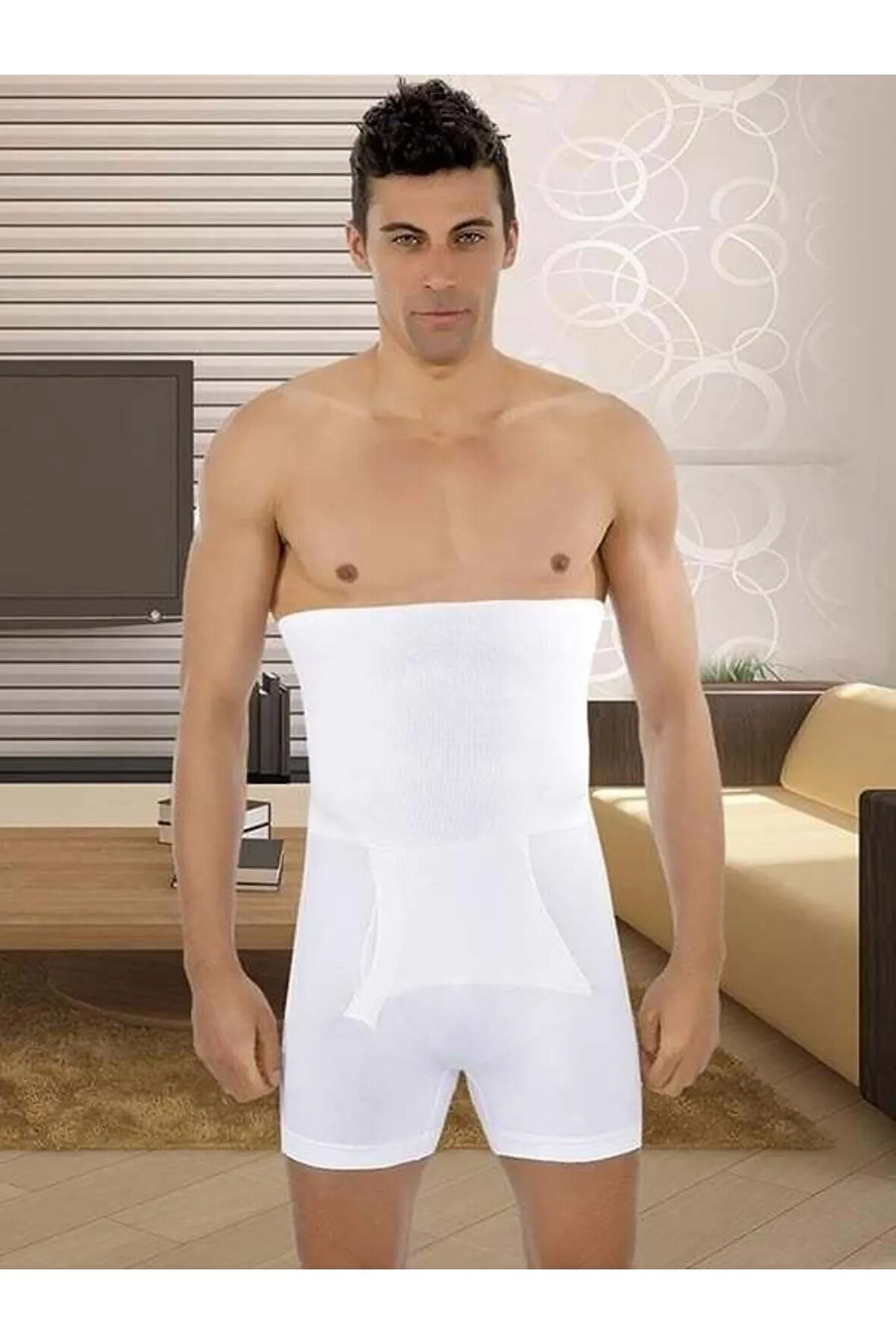 Boxer Erkek Korse E1005 Beyaz M