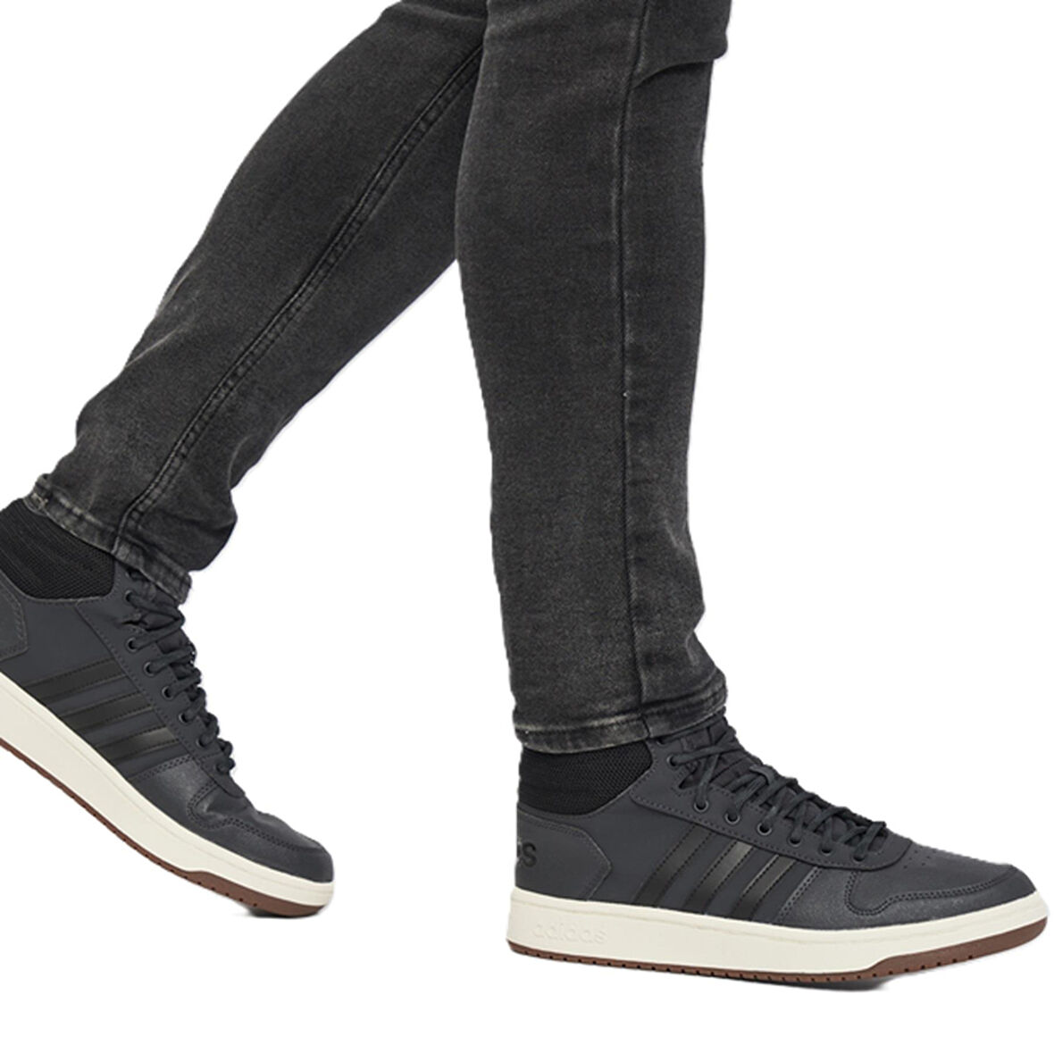 Adidas Hoops 2.0 Mid Erkek Spor Ayakkabı Siyah