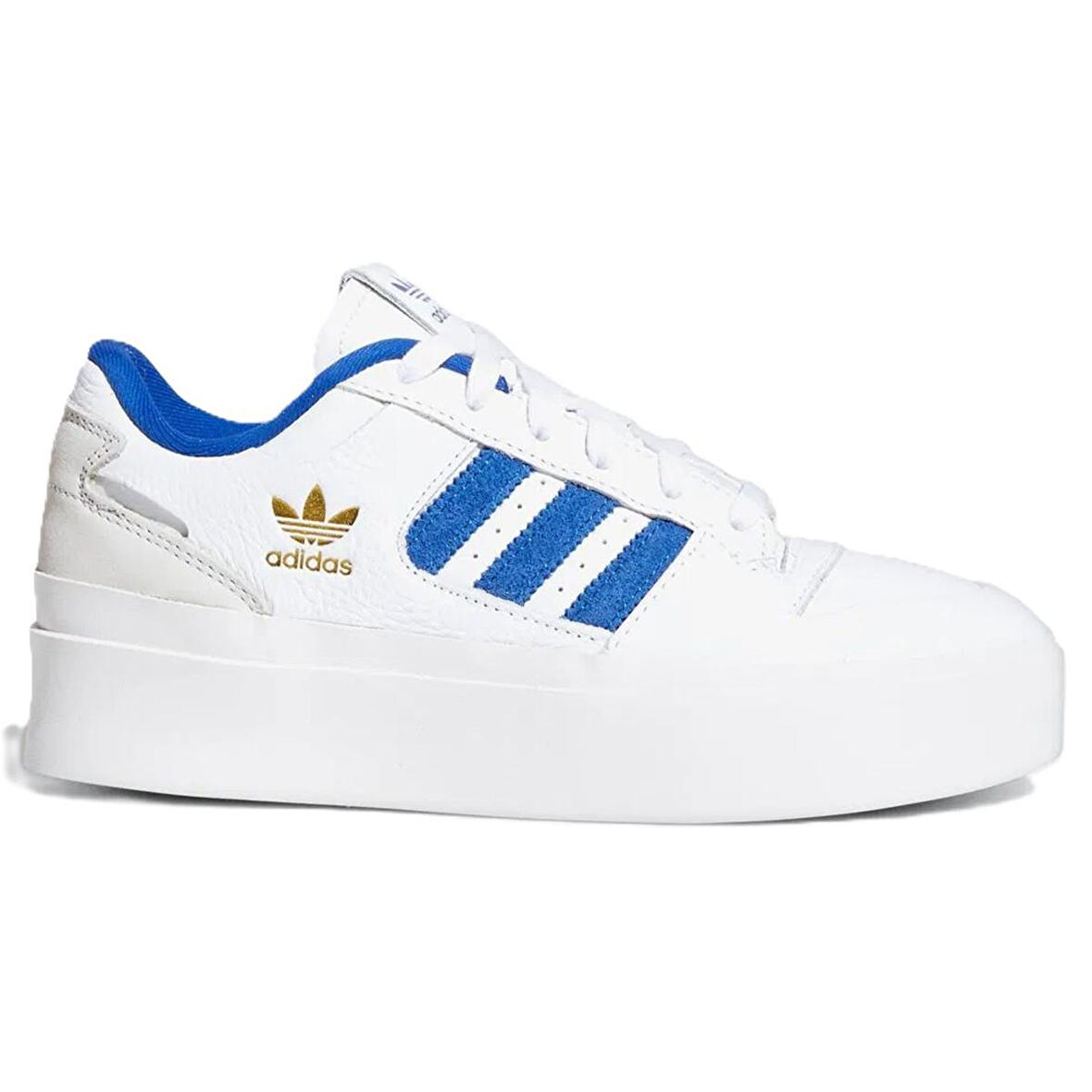 Adidas Forum Bonega 2B Memory Foam Leather Womens Sneaker White Hafızalı Taban Hakiki Deri Kadın Günlük Spor Ayakkabı Beyaz