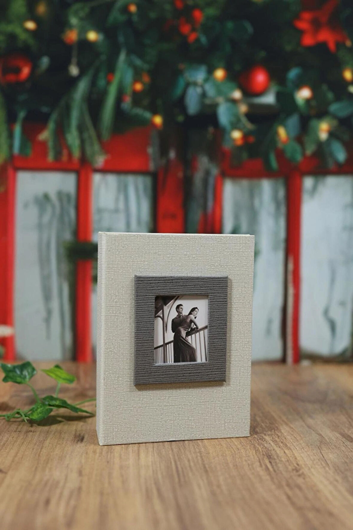 NRCN 10x15 cm 100'lük Koton Desenli Lüks Fotoğraf Albümü (Krem)