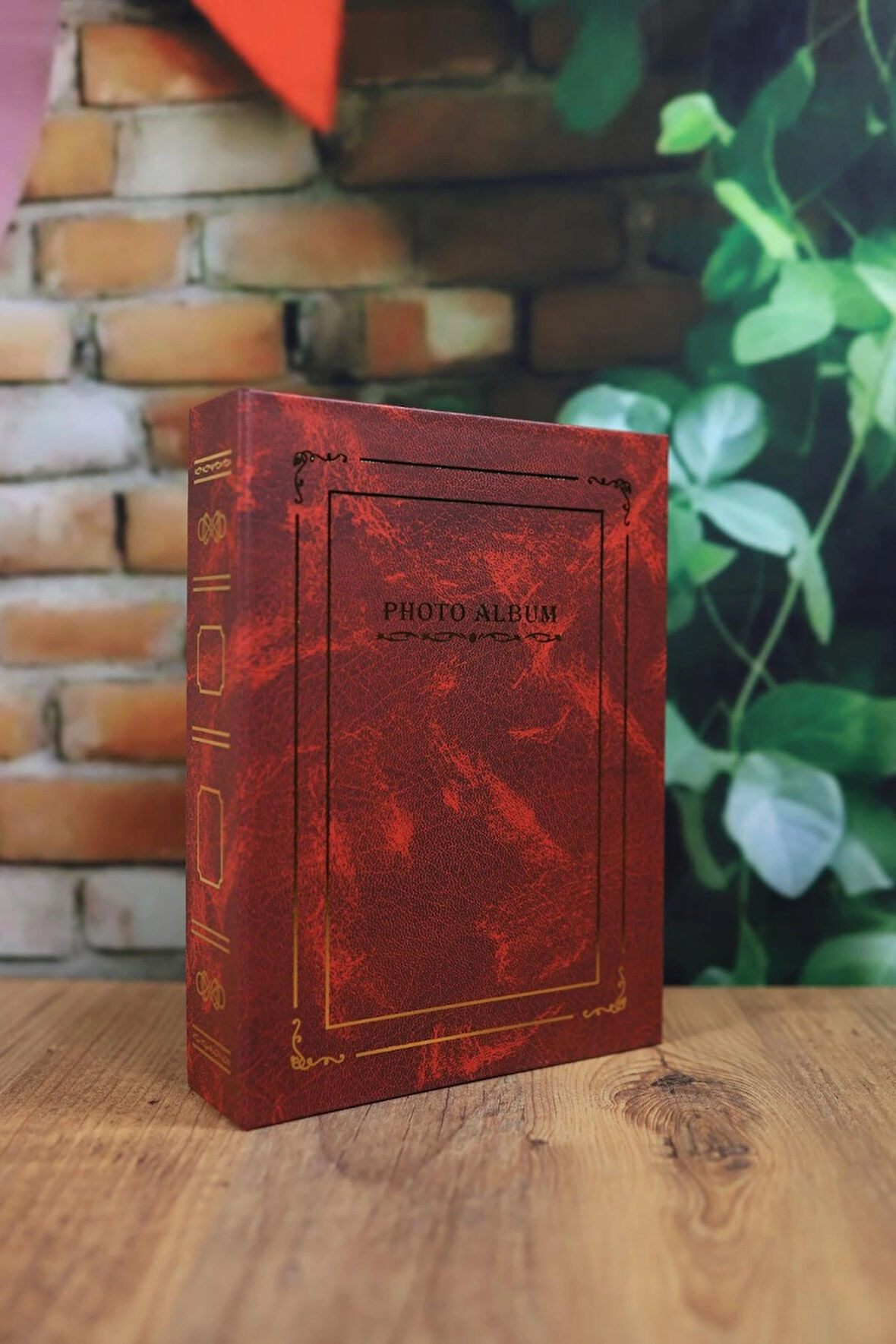 NRCN 13x18 cm 100'lük Ciltbezli Deluxe Fotoğraf Albümü (Bordo)