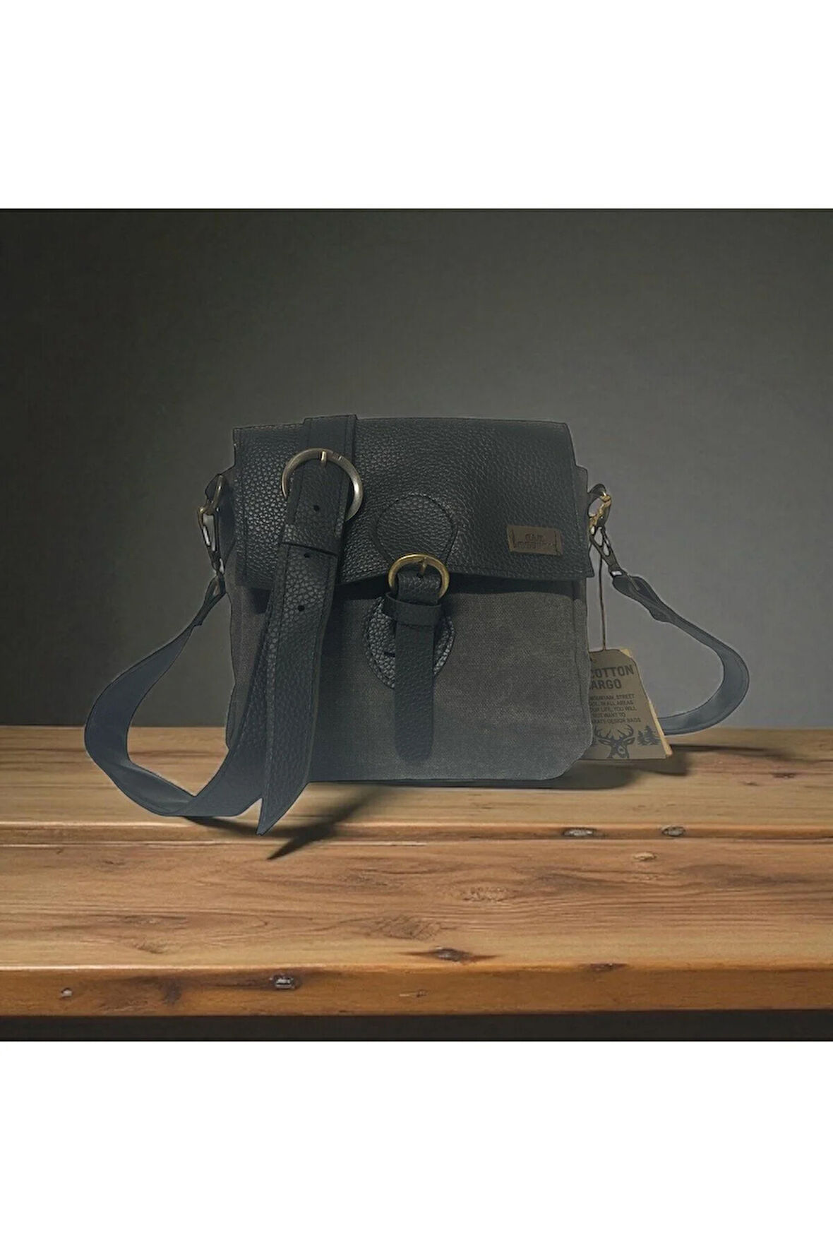 Kaliteli Su Geçirmez Unisex Küçük Kanvas Günlük Postacı Çantası 20 cm x 20 cm