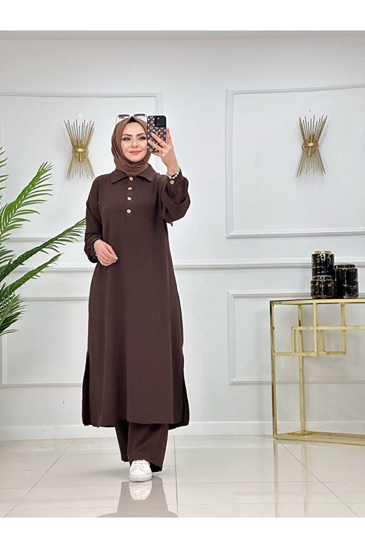 2'Lİ Tesettür Pantolon Elbise Takımı