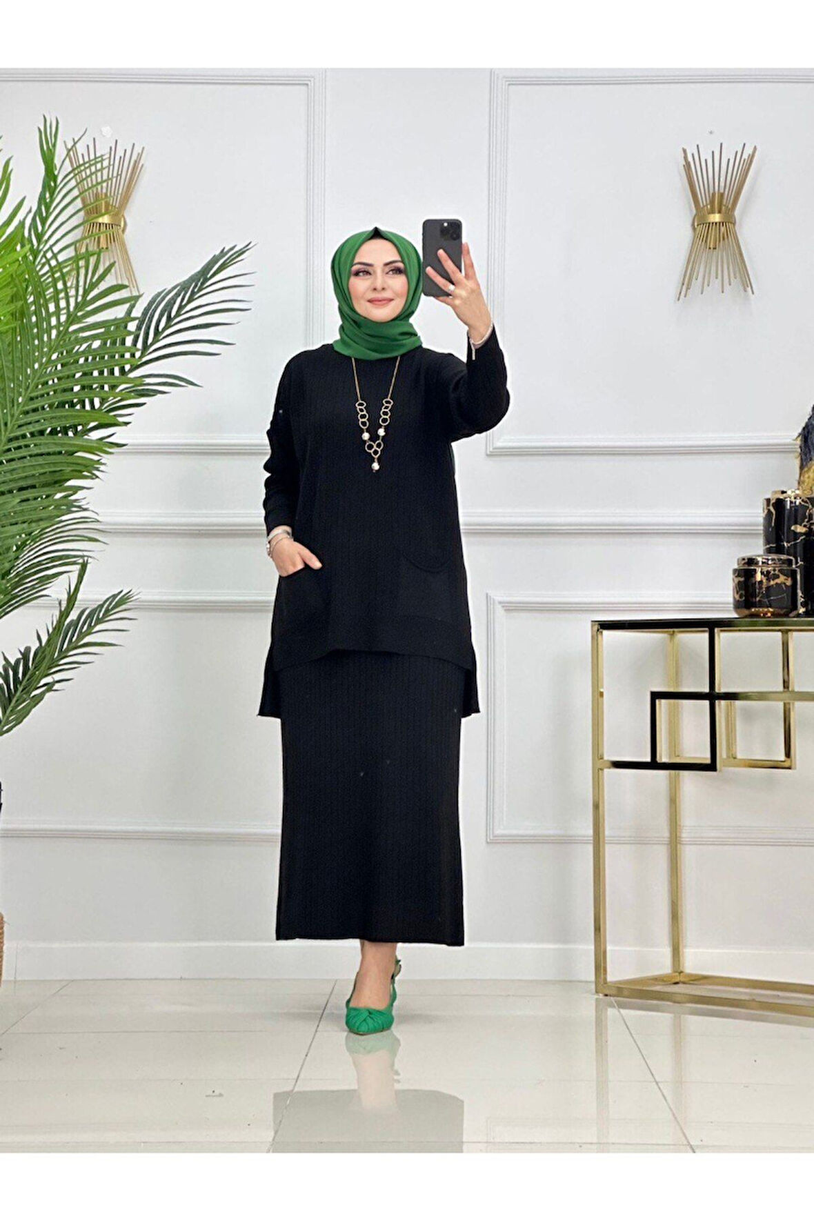 Kadın Tesettür Takım, 2'li Etek&Tunik