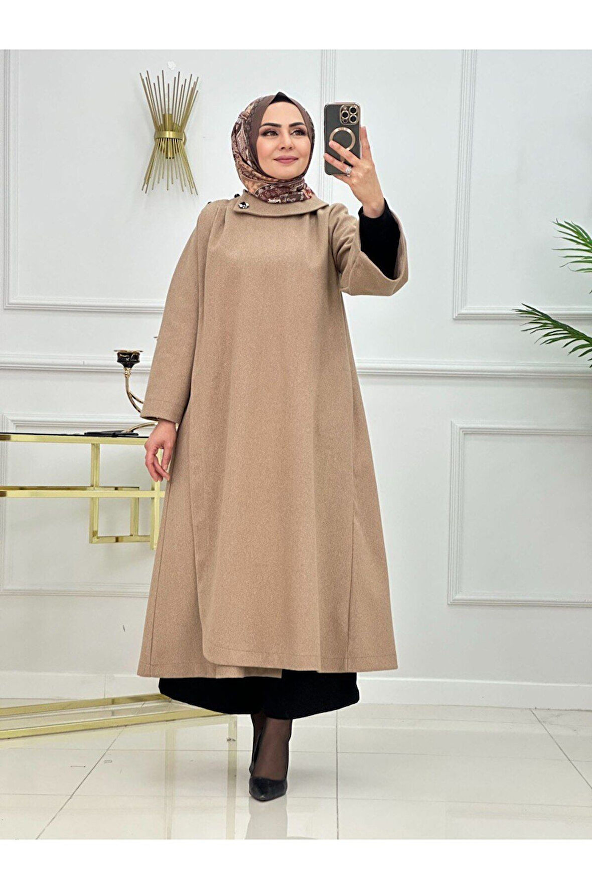 Kadın Tesettür Kışlık Kap&Pardesü