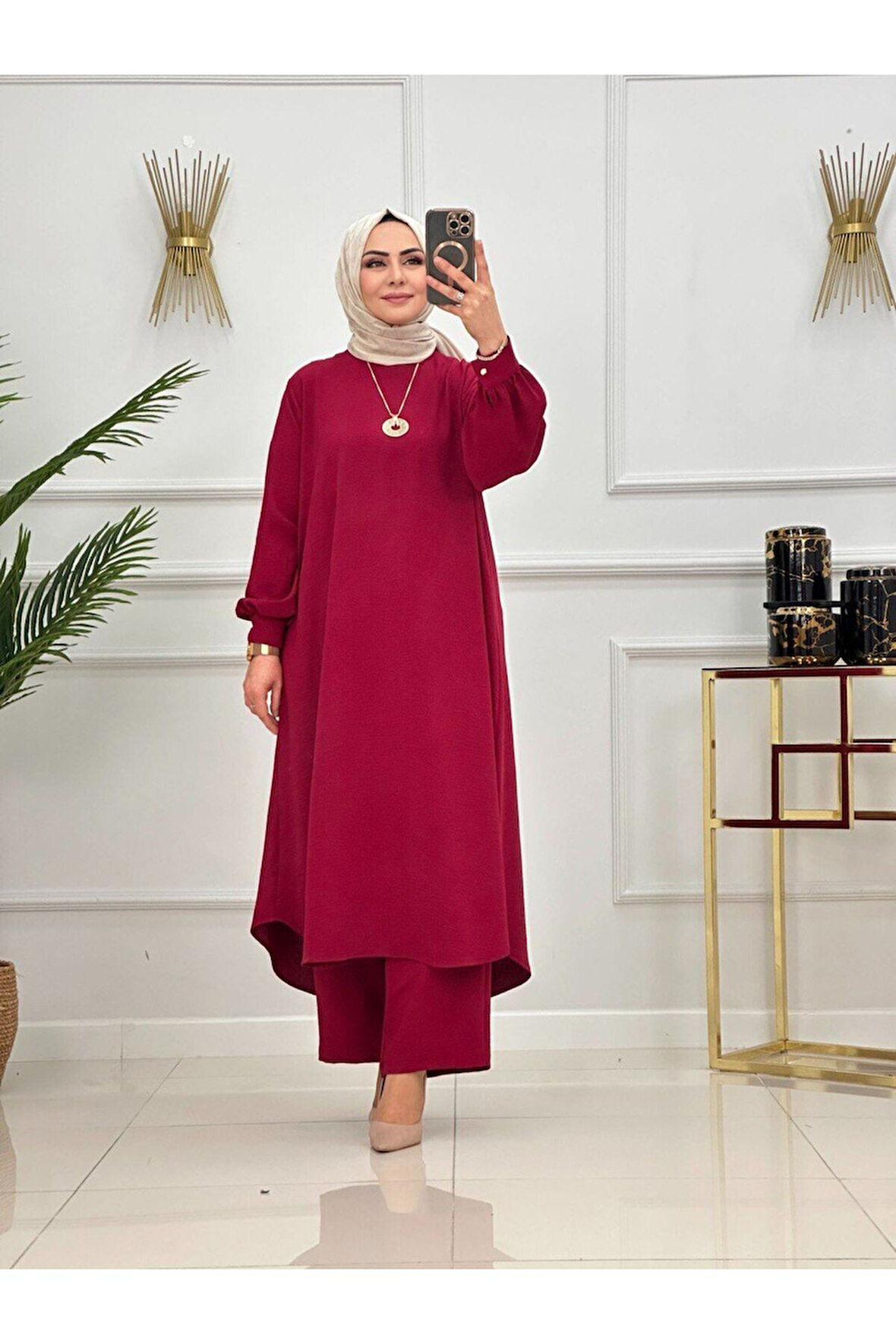 Kadın Tesettür Takım 2'Li Takım Tunik & Pantolon