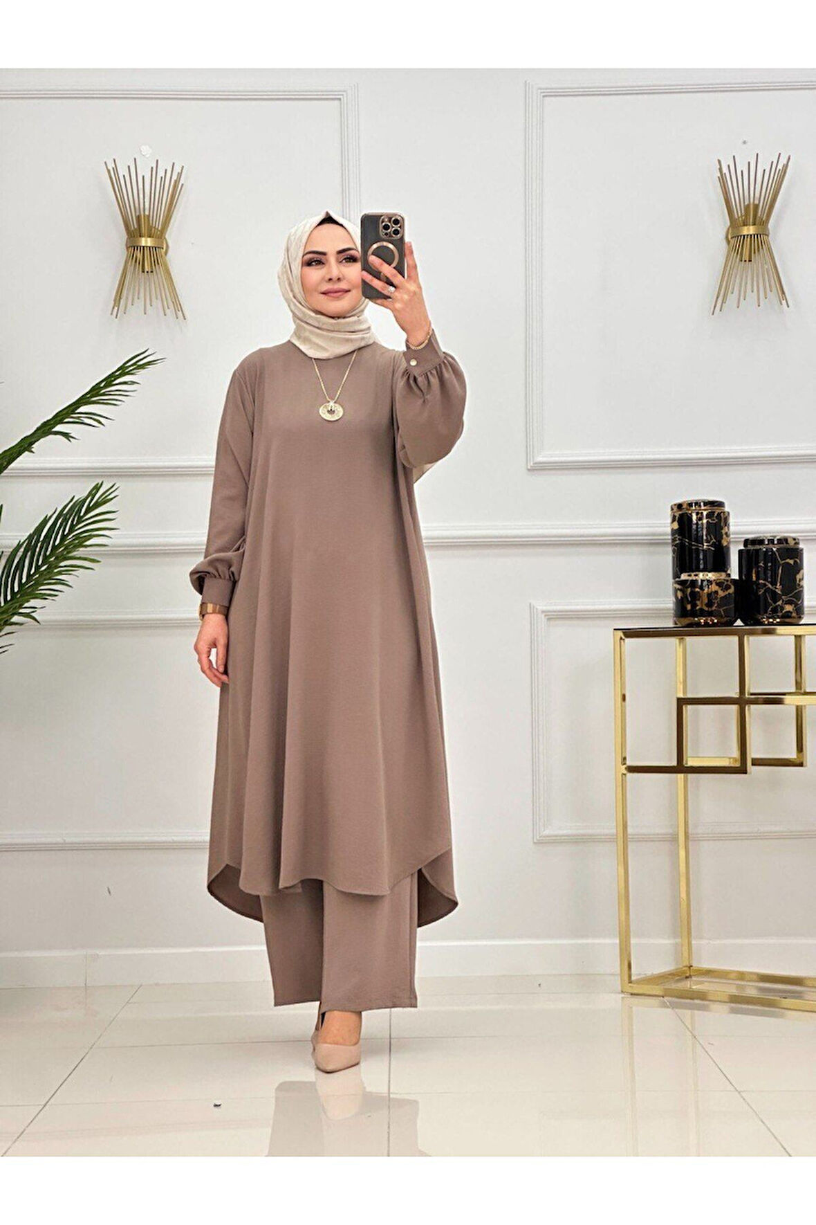 Kadın Tesettür Takım 2'Li Takım Tunik & Pantolon