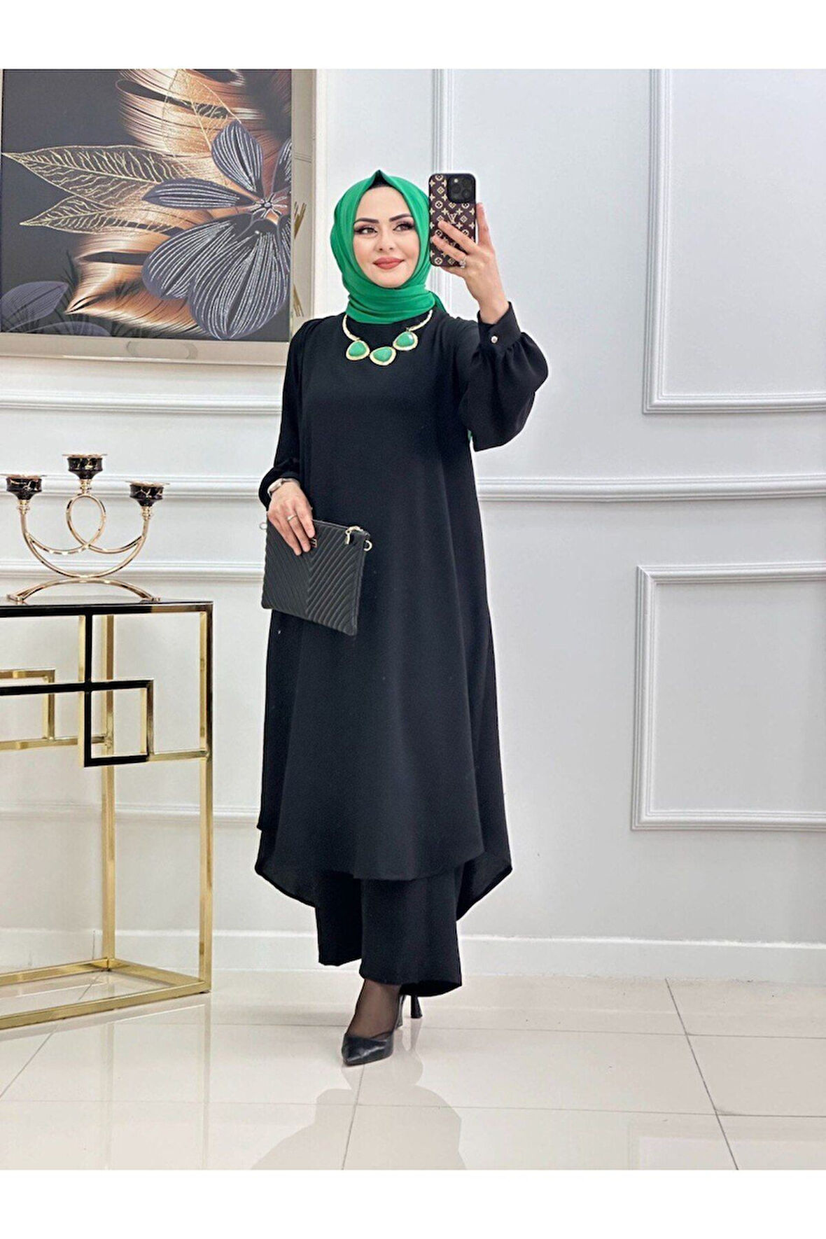 Kadın Tesettür Takım 2'Li Takım Tunik & Pantolon