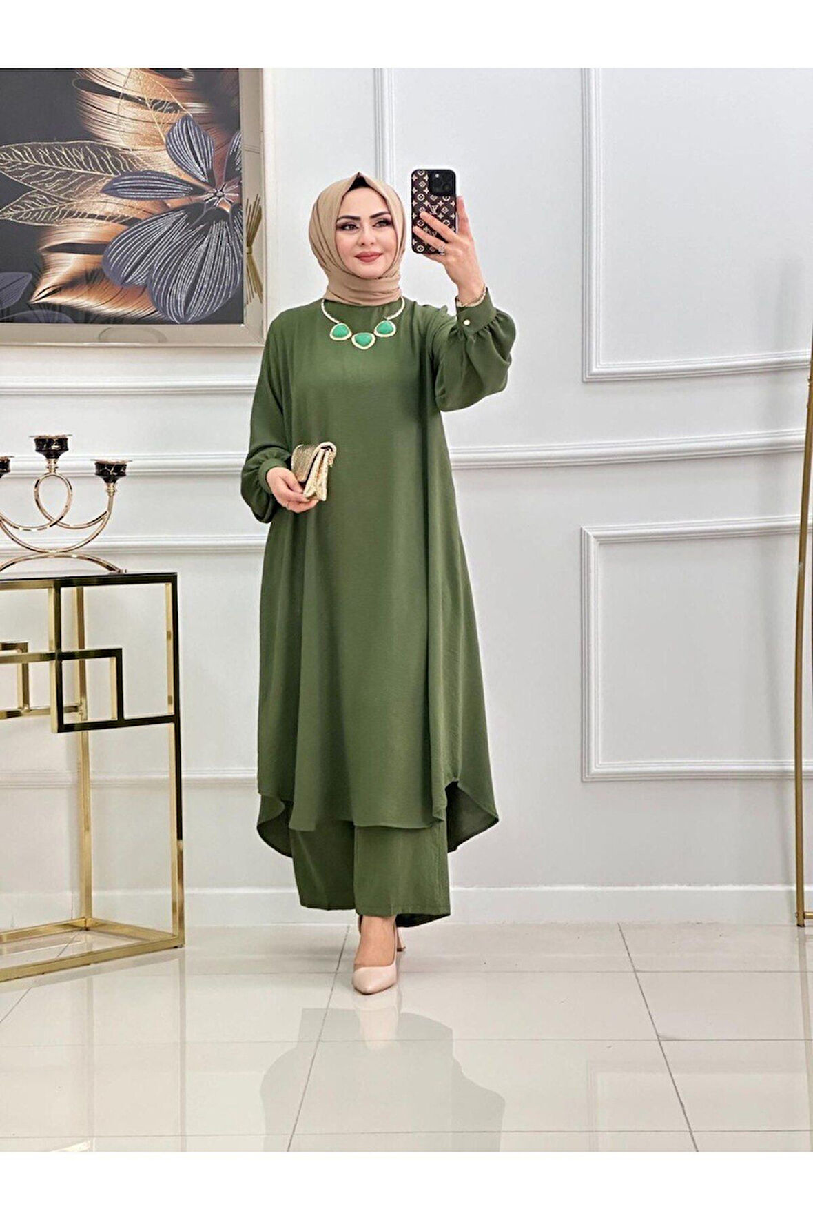 Kadın Tesettür Takım 2'Li Takım Tunik & Pantolon