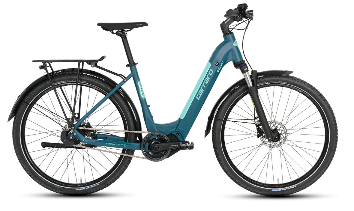 Carraro E-Flow X Nex-5 Di2 Hd Elektrikli Şehir Bisikleti (Turkuaz-Su Yeşili)