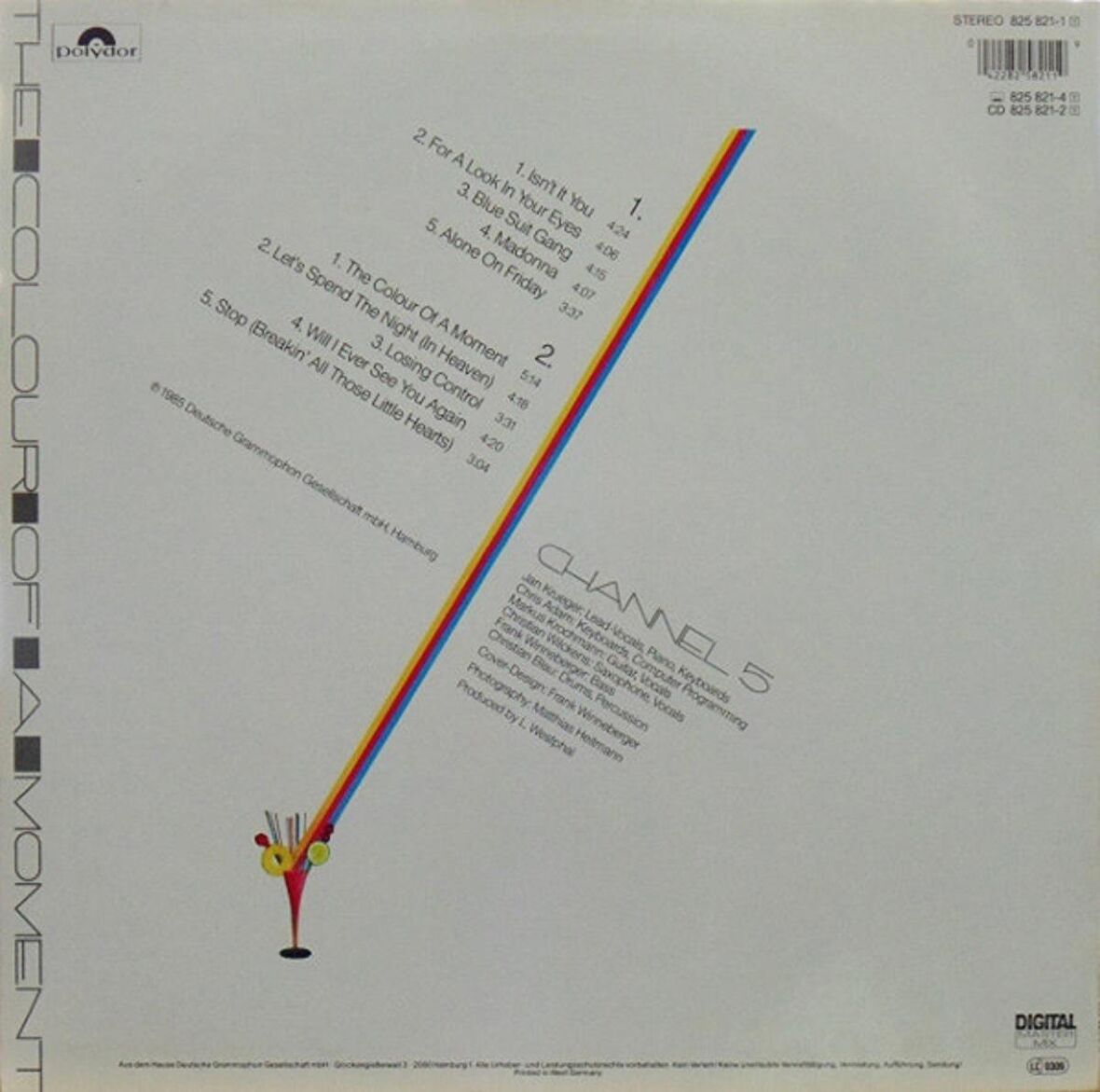 Channel 5 – The Colour Of A Moment pop electronic plak  alithestereo