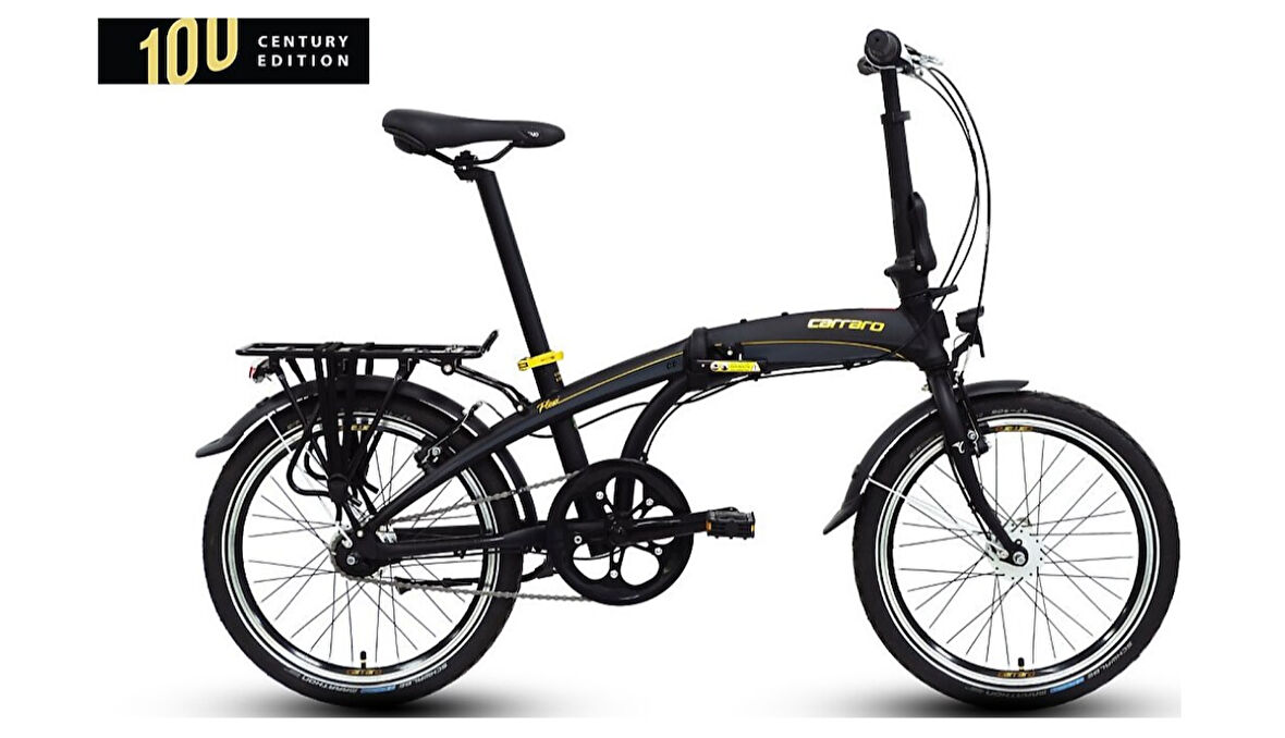 Carraro Flexi Ce Nex-7 Katlanır Bisiklet (Mat Siyah)