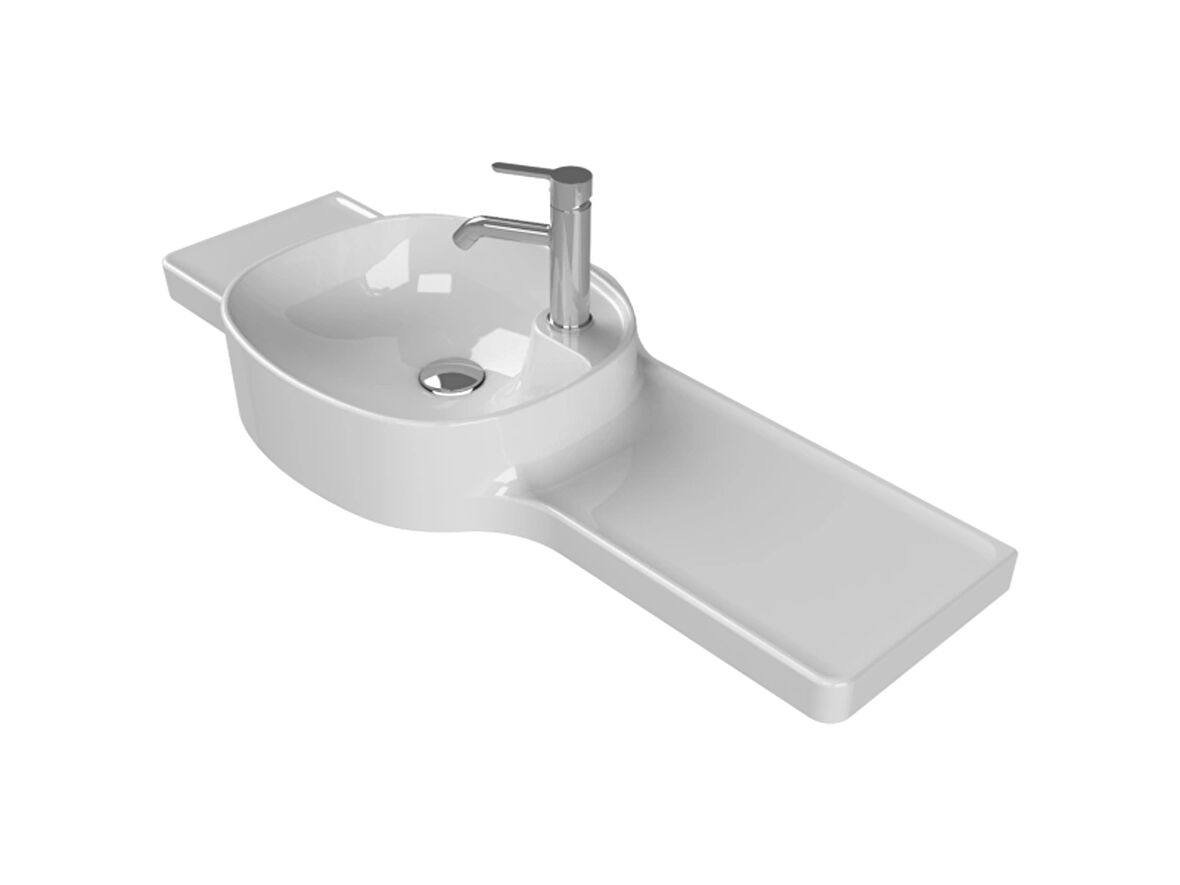 TURKUAZ Harmony Etajerli Lavabo 100x37,5x26,4 cm (Sağdan Hazneli)