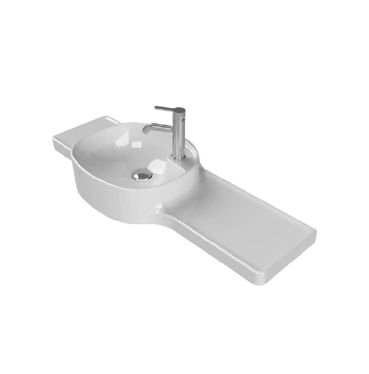TURKUAZ Harmony Etajerli Lavabo 100x37,5x26,4 cm (Soldan Hazneli)
