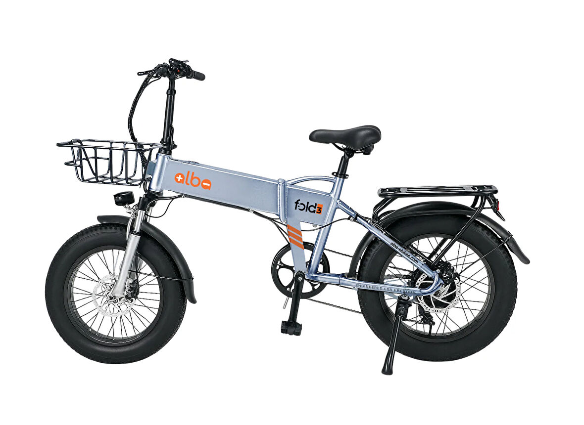 Alba Fold 3 Elektrikli Bisiklet 10 Ah (Uçak Grisi)