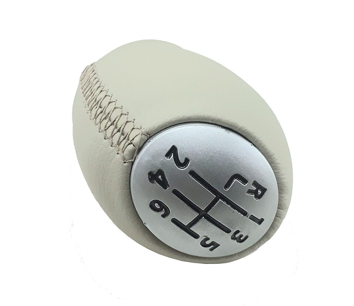 Renault Megane 3 Deri Vites Topuzu (Krem - Bej)