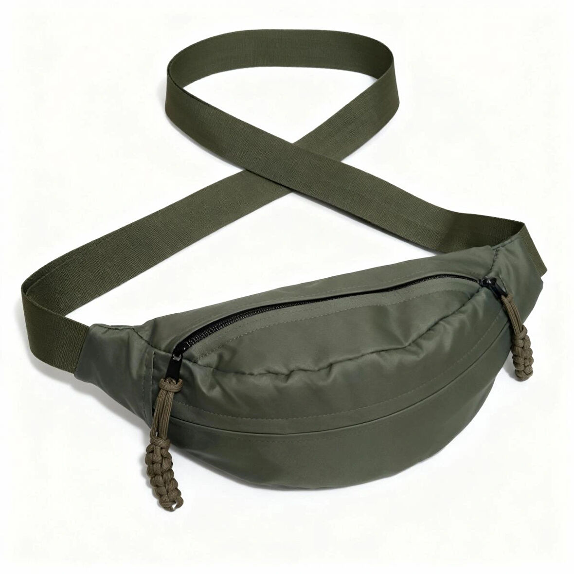 Haki Renk Çapraz Çanta Bel Çantası Spor Çantası Ultra Hafif Oxford Kumaş Suya Dayanıklı