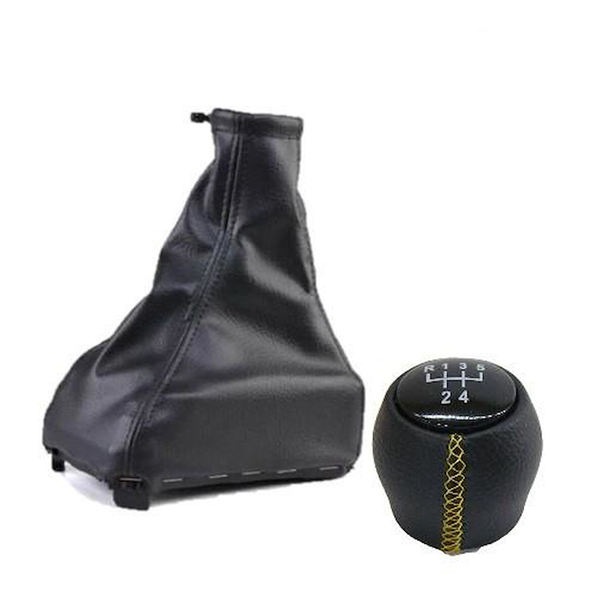 Vectra A Deri Vites Topuzu ve Vites Körüğü Takımı (Sarı dikiş) 1988 - 1996