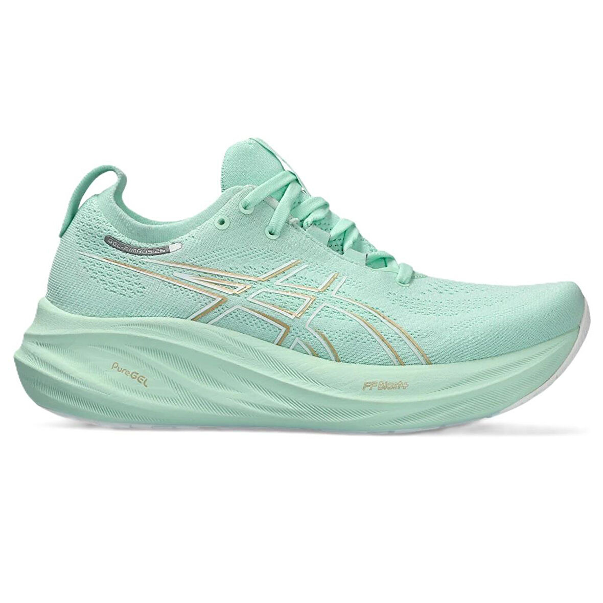 Asics Gel-Nimbus 26 Gel Taban Kadın Yeşil Koşu Ayakkabısı