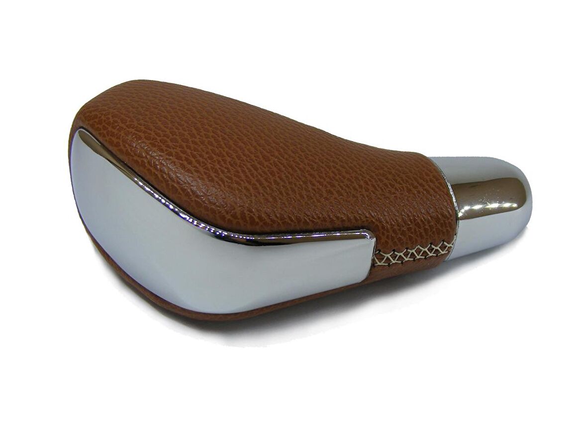 Renault Latitude-Laguna 3 Deri Otomatik Vites Topuzu (Taba Renk Deri Kaplı)