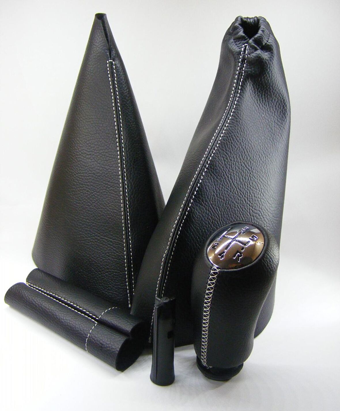 Renault Fluence/Megane 3 Vites Topzu/El Freni ve Vites Körüğü-El Freni Kolu Derisi (5 İleri-Siyah)